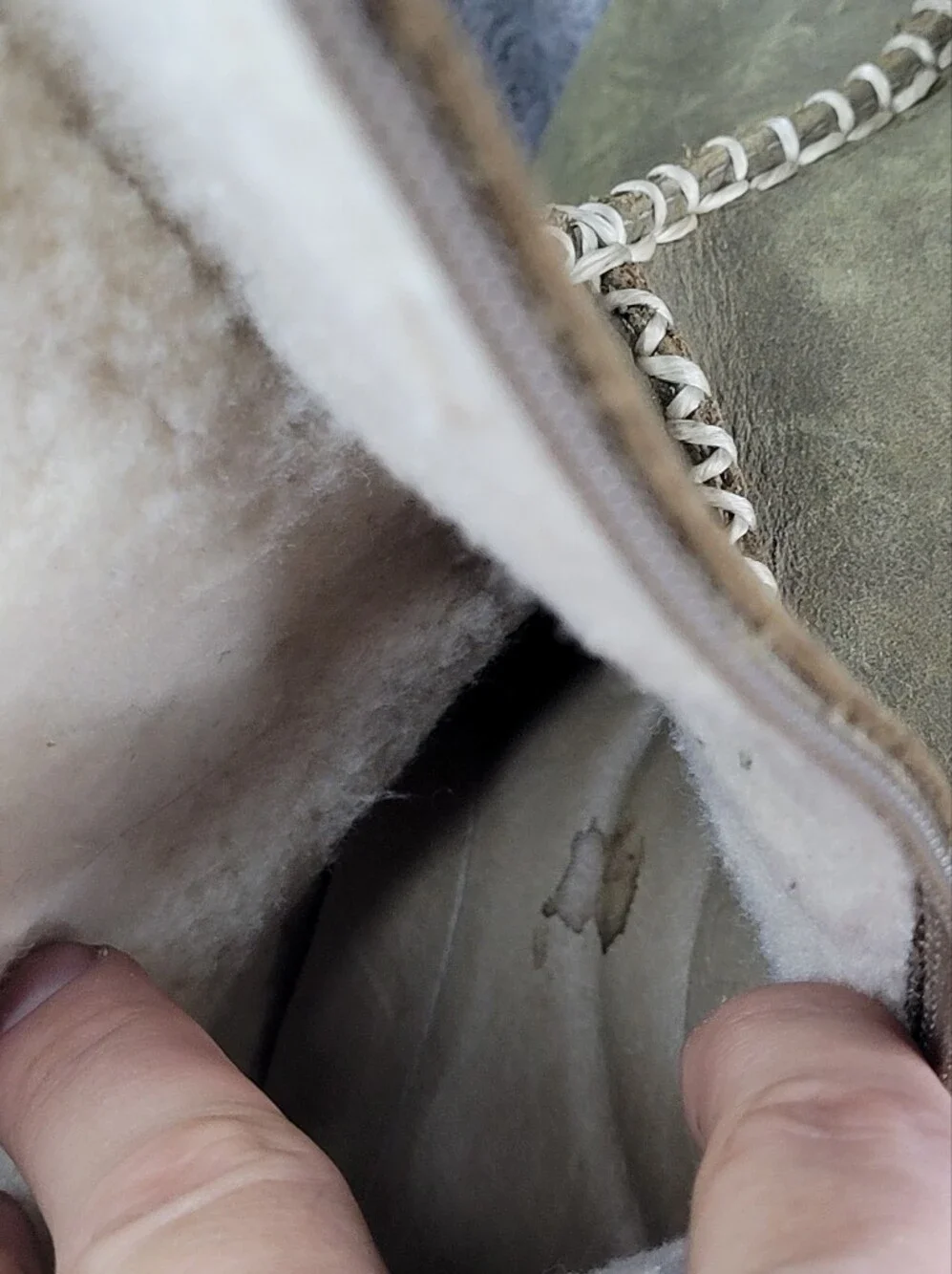 Keen Kaley Winter Green Leather Boots Womens 8 Faux Fur Lined Toggle Side Zip